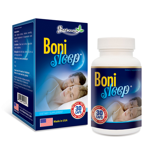 Sản phẩm BoniSleep+ và BoniHappy+ do công ty Botania phân phối.