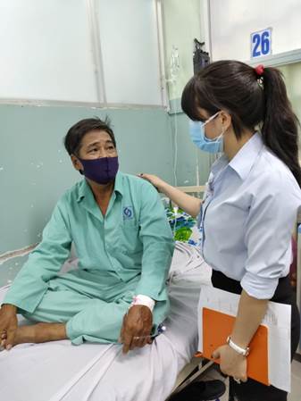 Bệnh nhân Trương Quốc Hùng, 68 tuổi